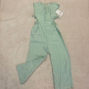 Girls linen Zara jumpsuit.
